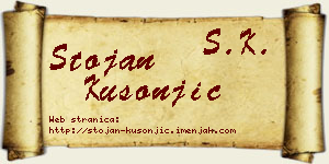 Stojan Kusonjić vizit kartica